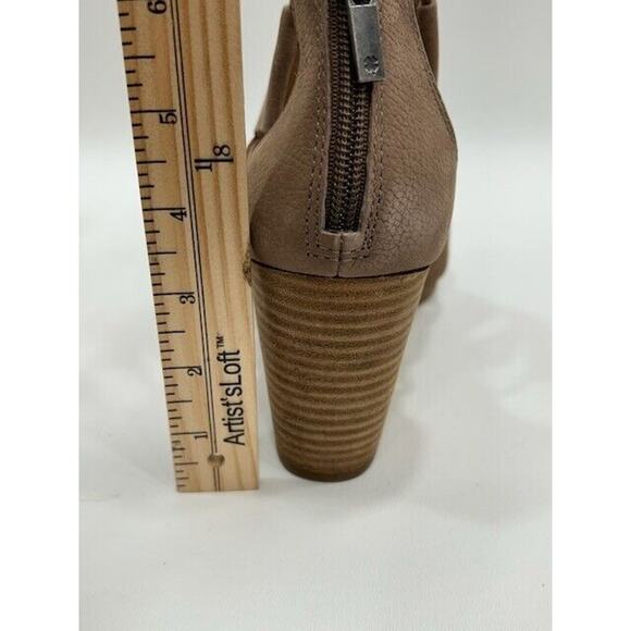 Lucky Brand Womens Joellen Wedge Sandals Open Toe Zip Up Desert Taupe Size 10M - Picture 12 of 12
